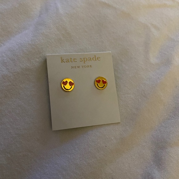 Kate Spade Heart Eyes Emoji Earrings
